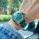 Rolex Daytona 42mm Watch SS Green Dial Green Leather Strap (6)_th.jpg